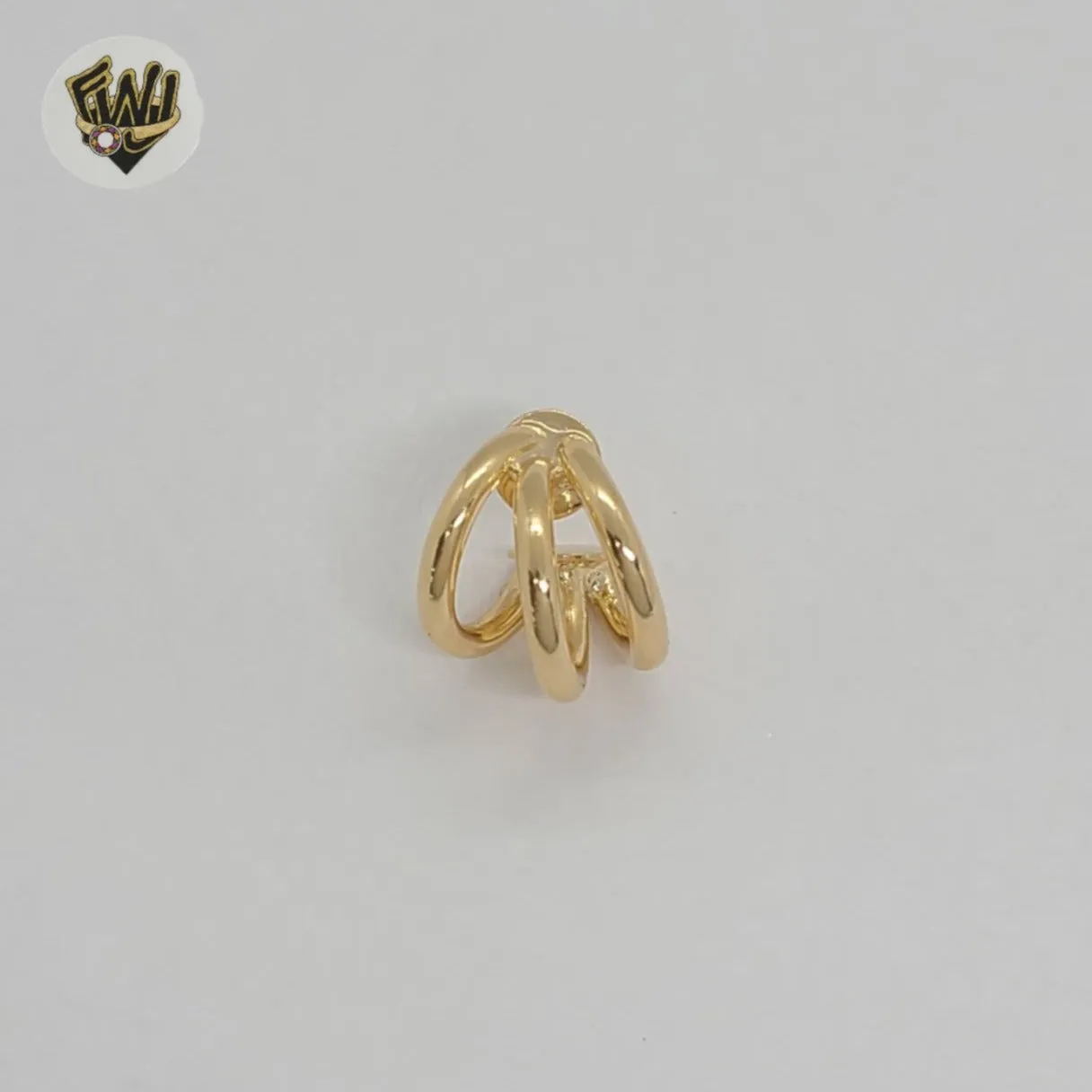 (1-2649-3) Gold Laminate - Triple Cuff Earring - BGF