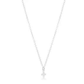 16" Necklace Sterling - Signature Cross Small Sterling Charm