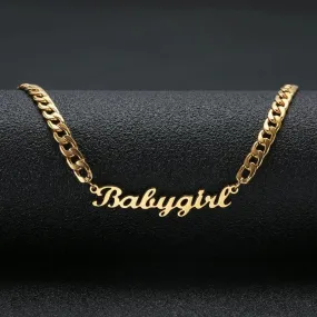 18K Gold Plated Personalized Name Necklace