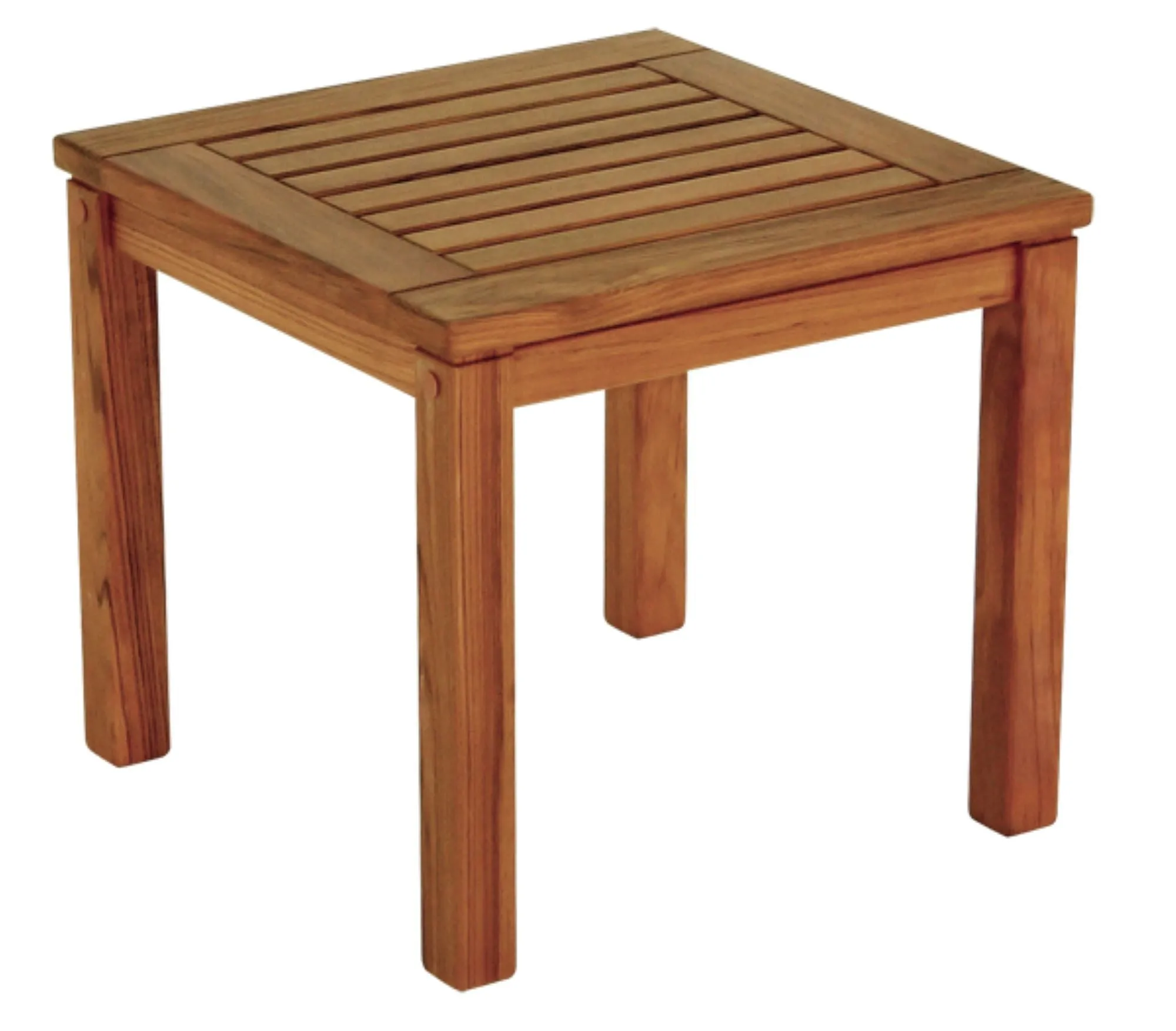 18" Brown Solid Wood Square End Table By Homeroots