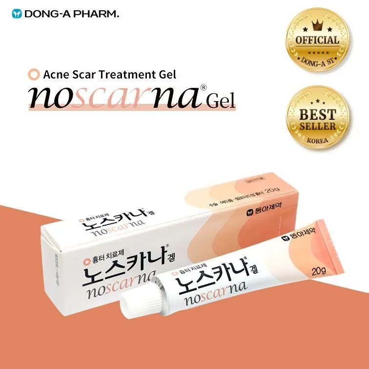 2 Pieces Dong-A Pharm Noscarna Acne Scars Removal Gels Face Facial Creams Large Size 20g Best help for getting rid of pimples Decent spot Treatments Easy to apply Doesn’t have an odor fading burn