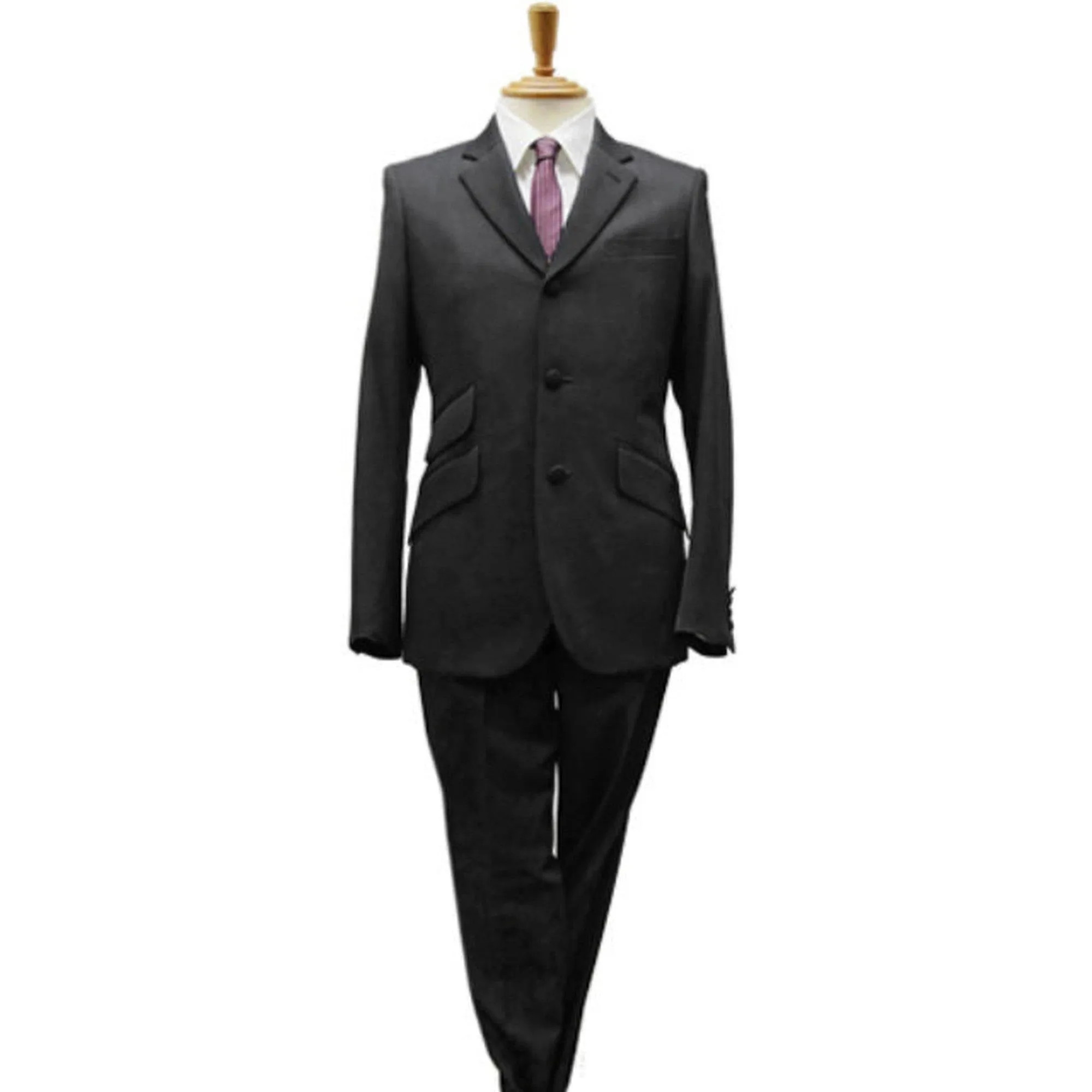 60′s Gabadine Mods Suit - Black