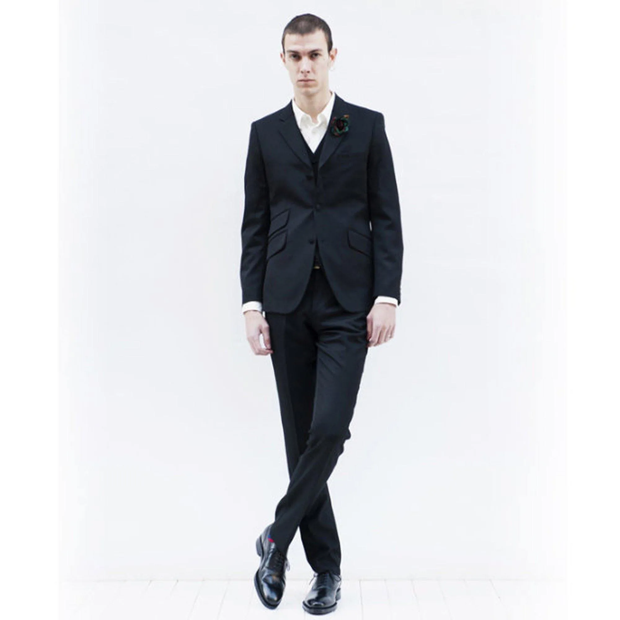 60′s Gabadine Mods Suit - Black