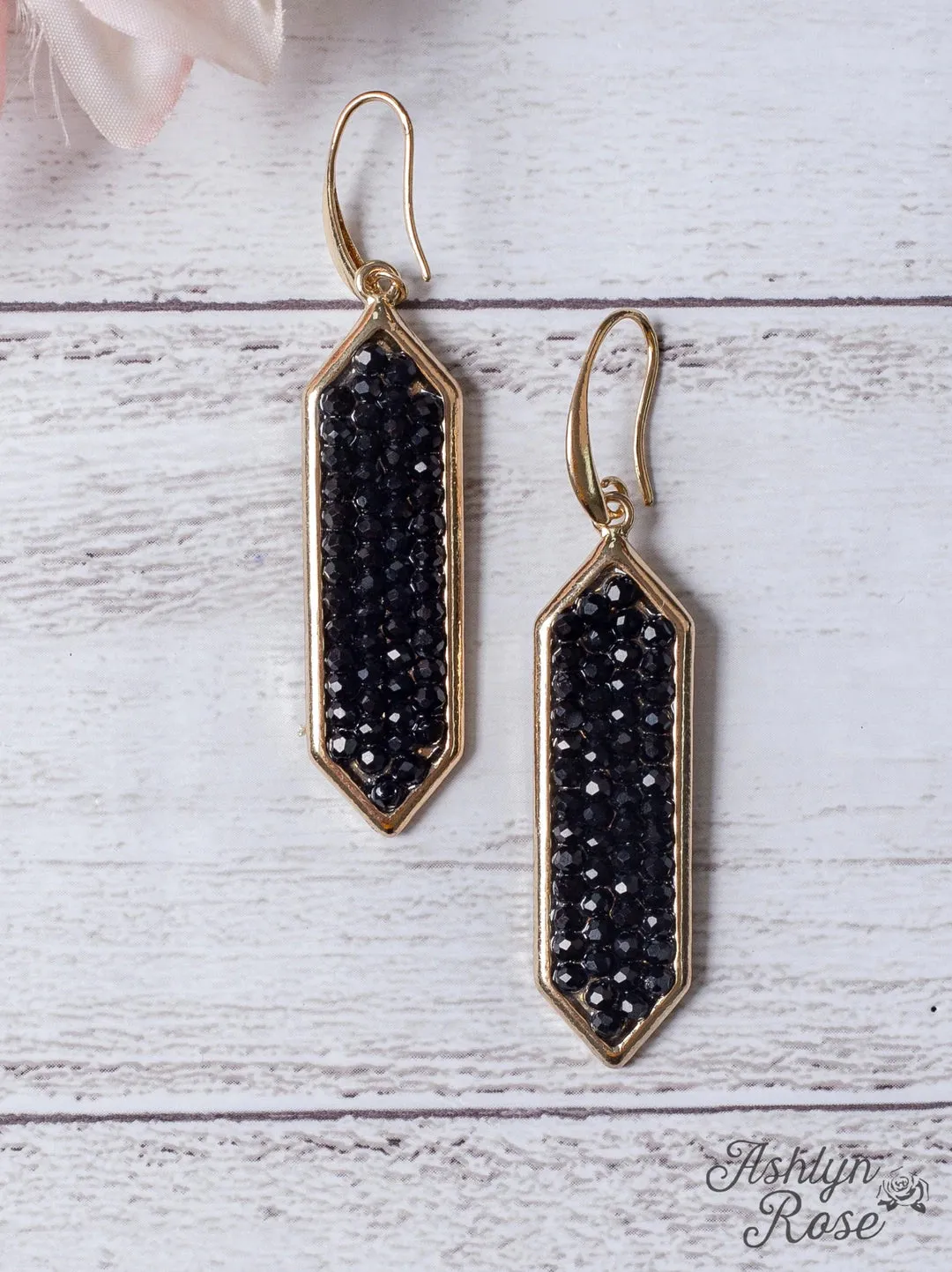 A GIRL'S NIGHT OUT RHINESTONE DANGLE EARRINGS