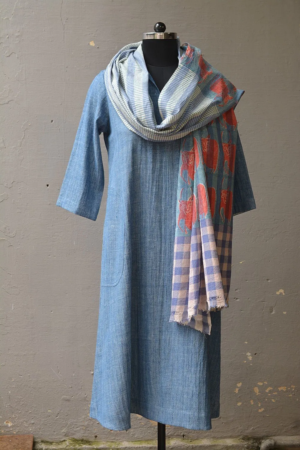 A-line Chambray Kurta