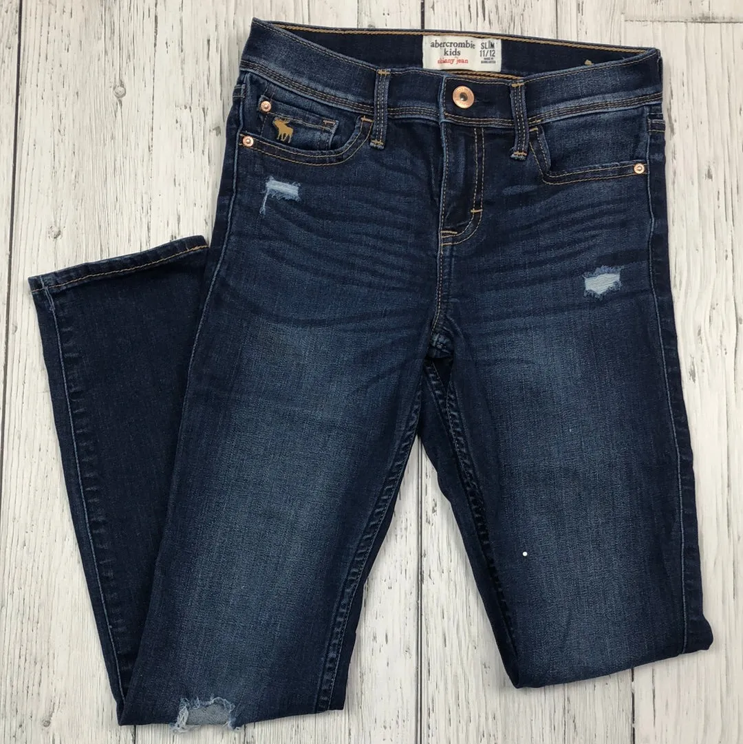 Abercrombie & Finch distressed blue jeans - Girl 11/12