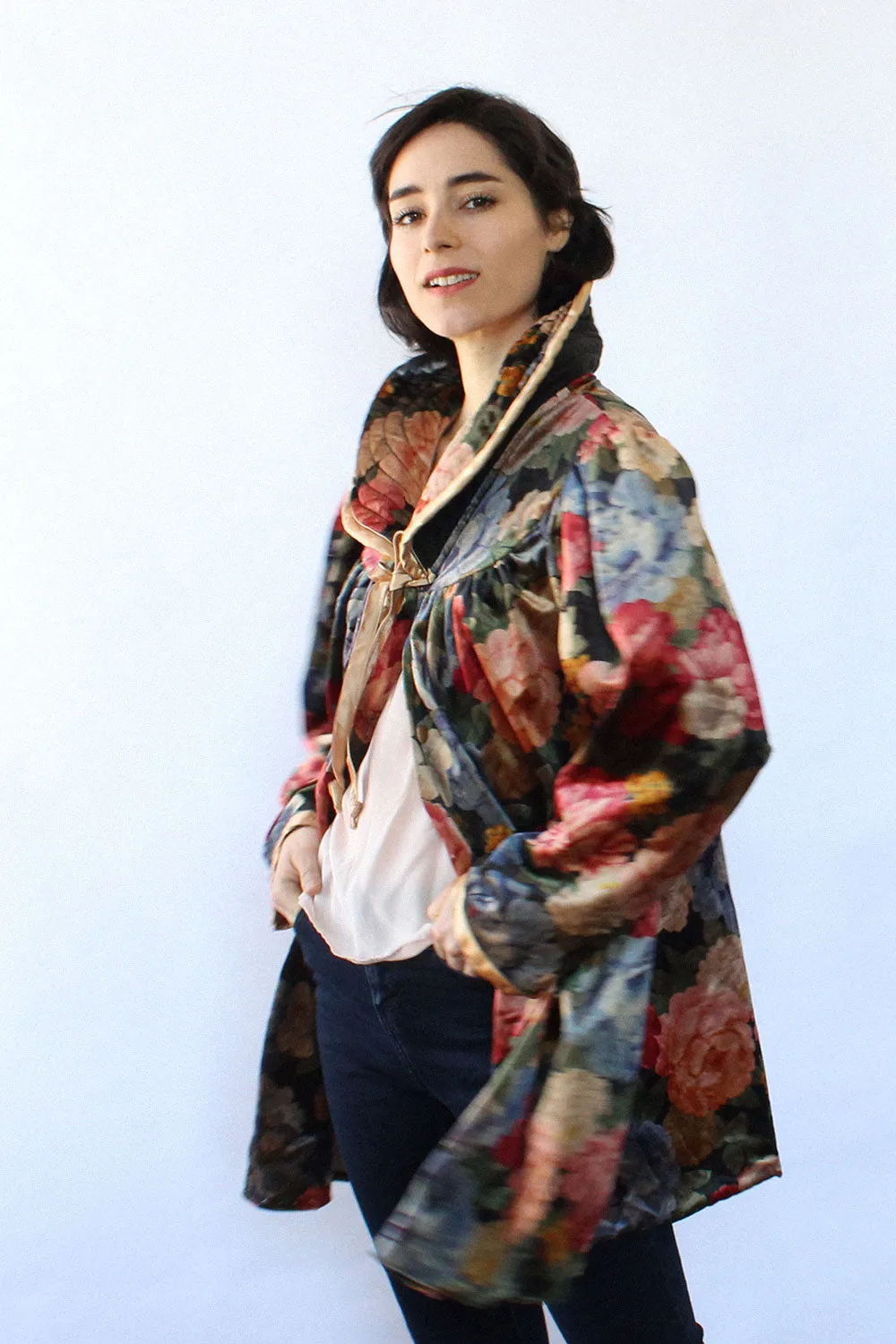 Abuelita Floral Bed Jacket S-L