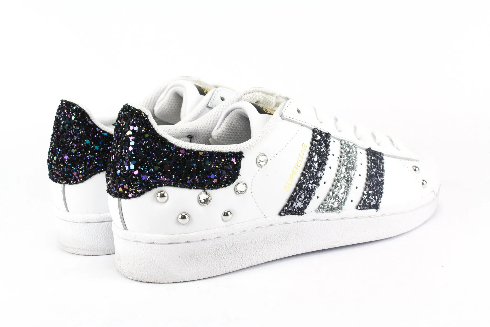 Adidas Superstar Black Iris Glitter & Strass