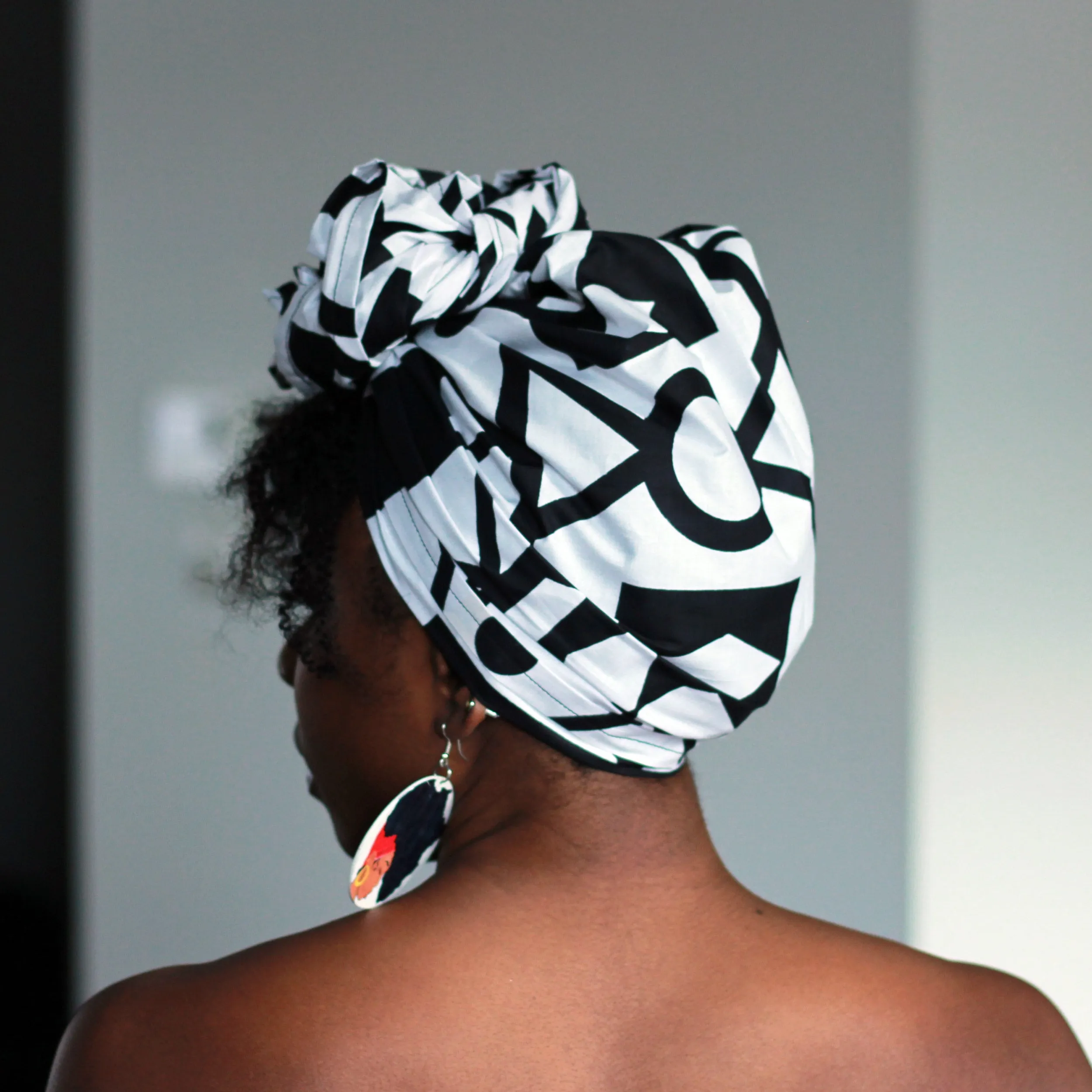 African black / white samakaka / samacaca headwrap