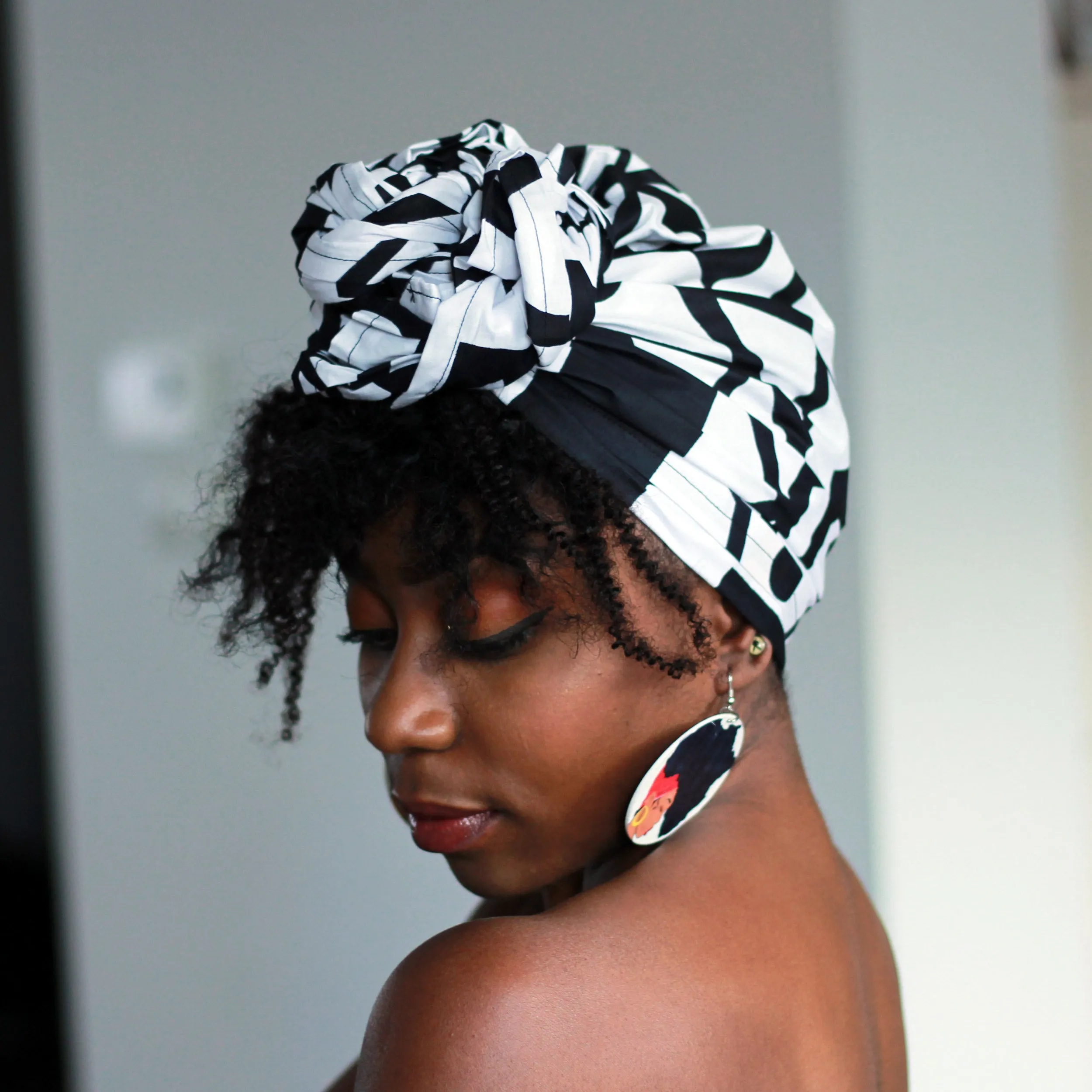 African black / white samakaka / samacaca headwrap