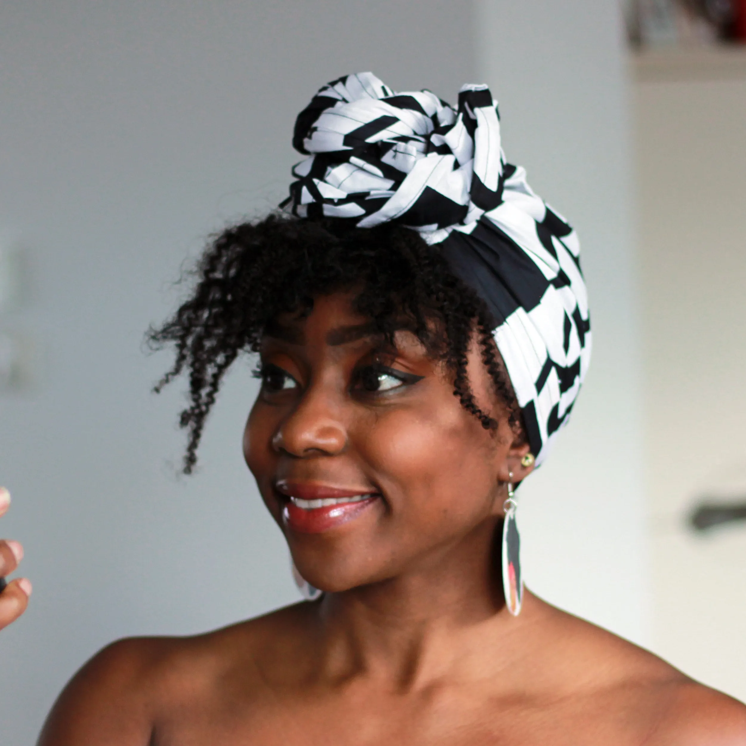 African black / white samakaka / samacaca headwrap