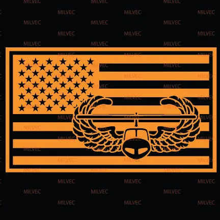 Air Assault Flag Vinyl Decal