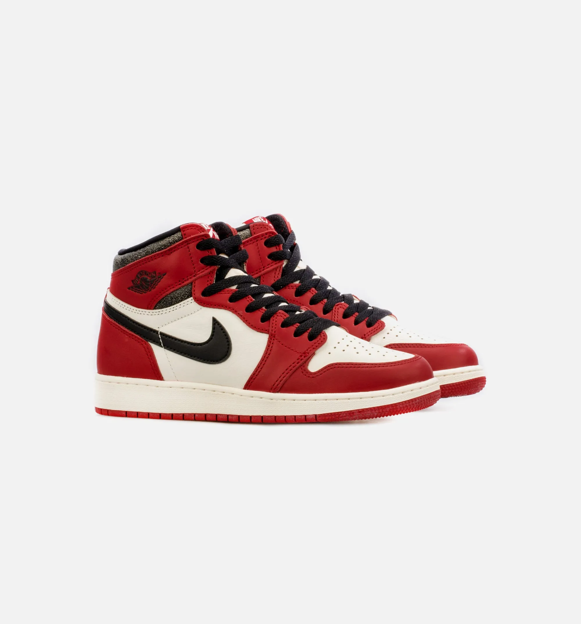 Air Jordan 1 High OG Chicago Lost & Found Grade School Lifestyle Shoe - Red/Black Limit One Per Customer