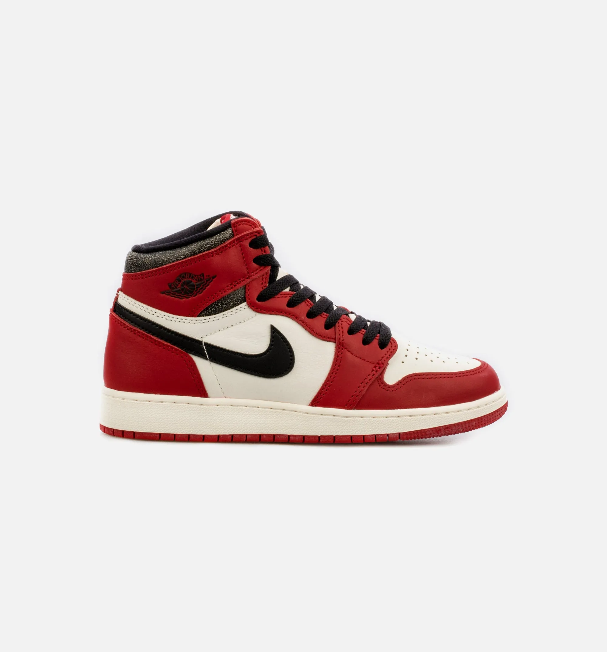 Air Jordan 1 High OG Chicago Lost & Found Grade School Lifestyle Shoe - Red/Black Limit One Per Customer