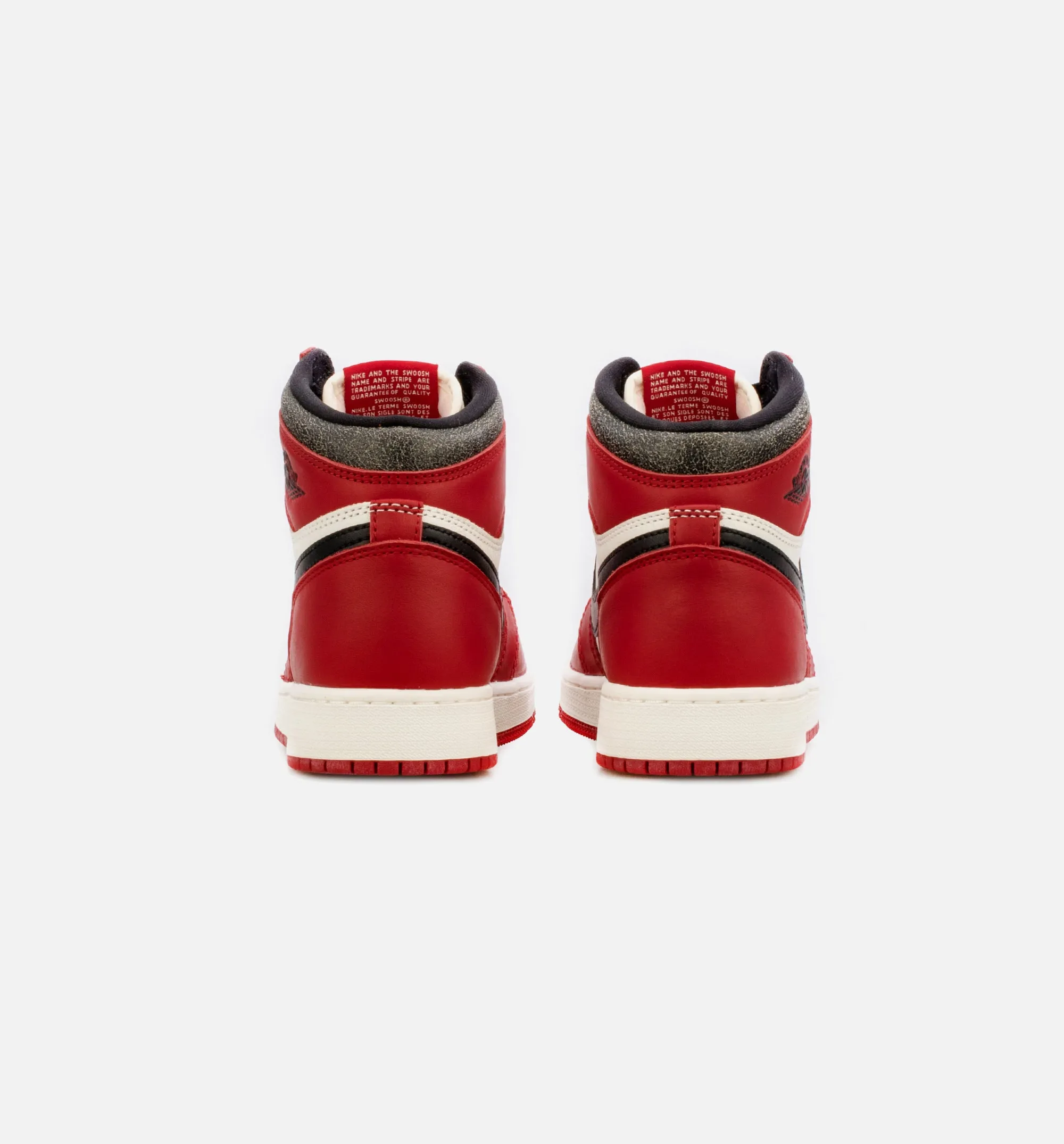 Air Jordan 1 High OG Chicago Lost & Found Grade School Lifestyle Shoe - Red/Black Limit One Per Customer