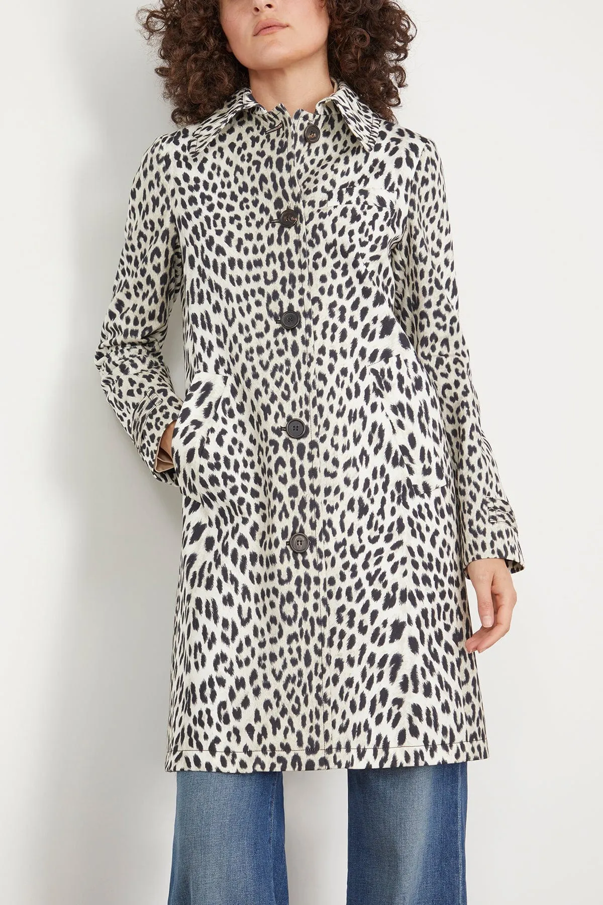 Alaine Coat in Beige Multicolor