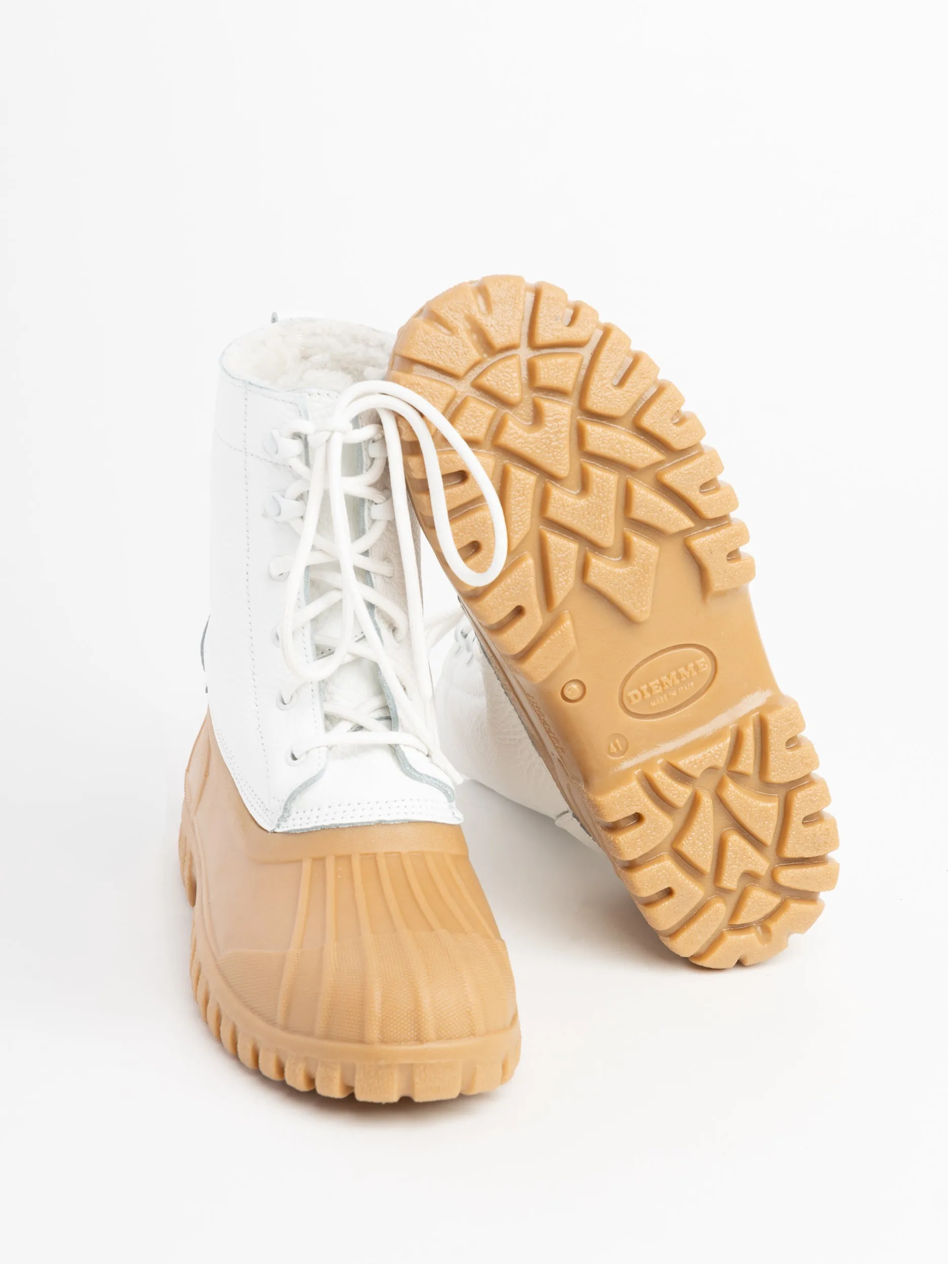 Anatra White Nappa Boots