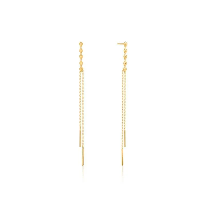 Ania Haie Spike Double Drop Earrings