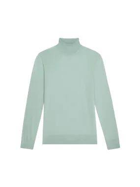 Archive Women’s Regenerative Merino Wool Turtleneck Sweater—eucalyptus blue