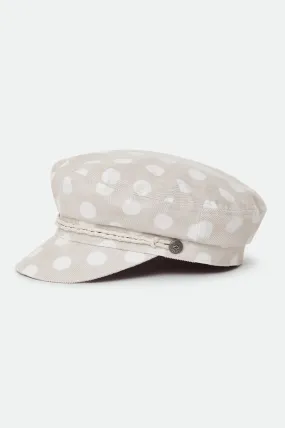 Ashland Cap - Beige Polka Dot