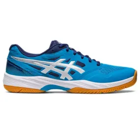 ASICS Men's Gel-Court Hunter 3 Badminton Shoe (Island Blue/Pure Silver)