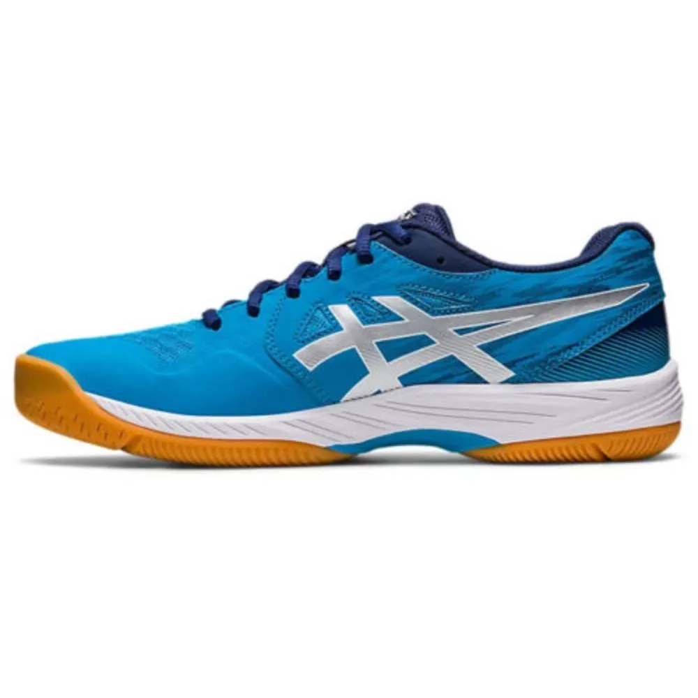 ASICS Men's Gel-Court Hunter 3 Badminton Shoe (Island Blue/Pure Silver)