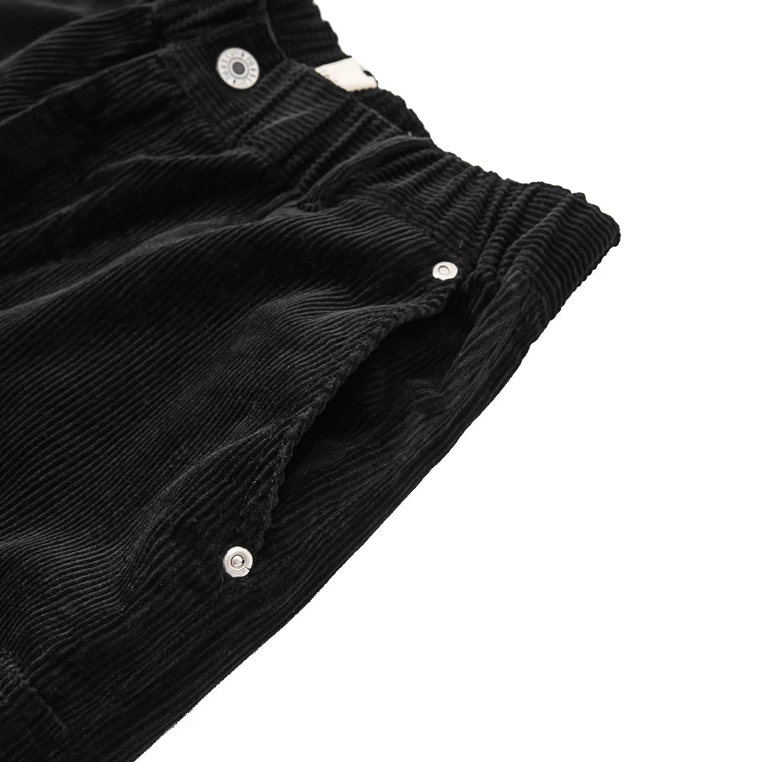 A[S]USL DOUBLE KNEE CORDUROY PAINTER PANTS-BLACK