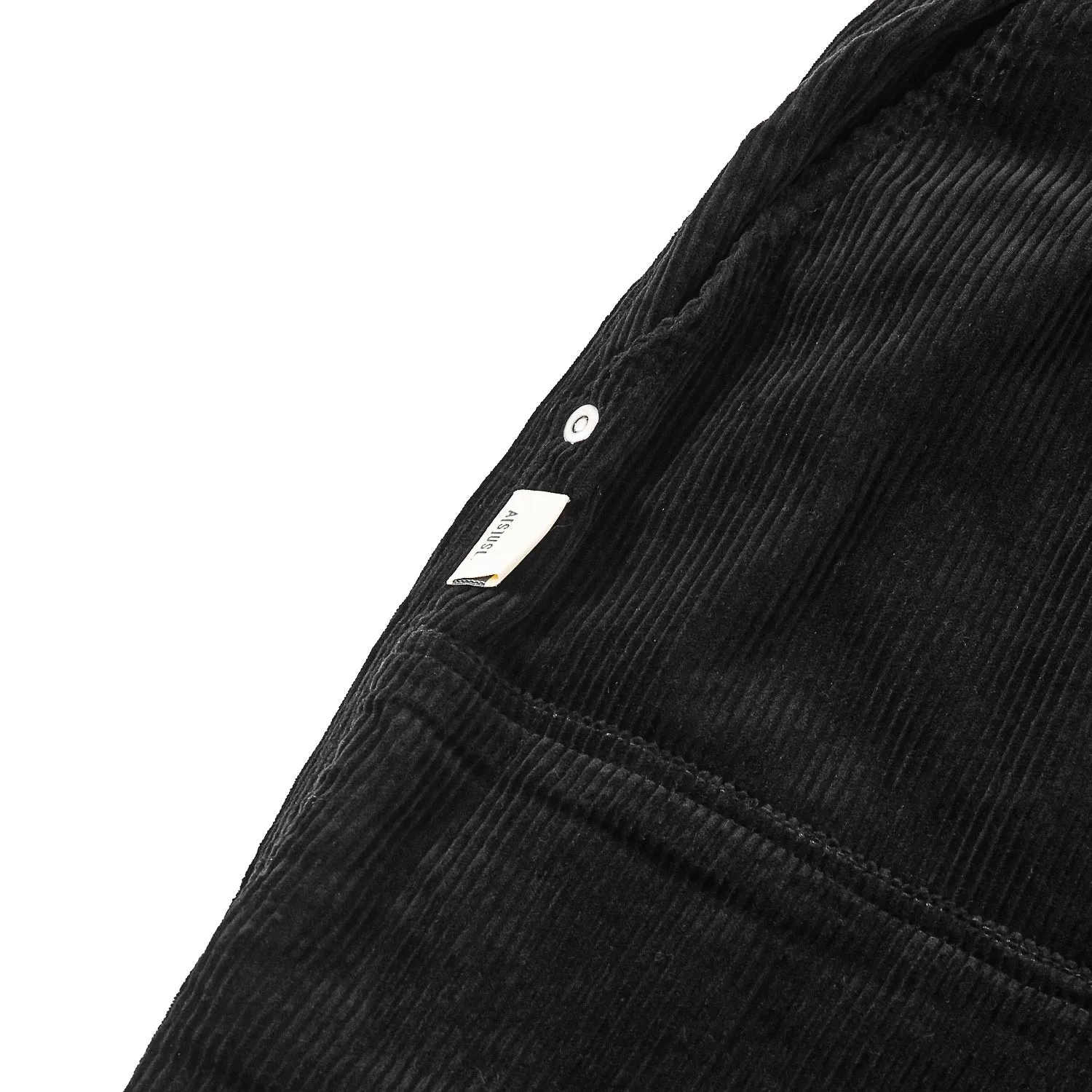 A[S]USL DOUBLE KNEE CORDUROY PAINTER PANTS-BLACK