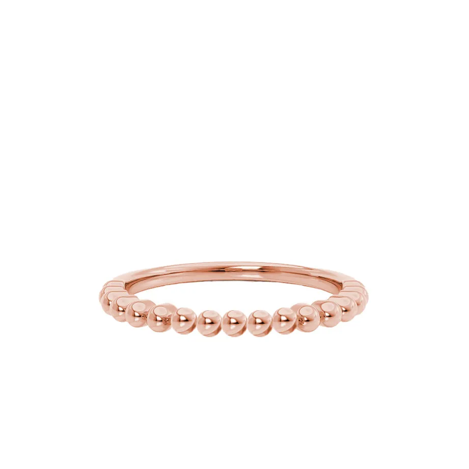 AUSHA - Bubble & Bead Stacking Eternity Band 18k Rose Gold