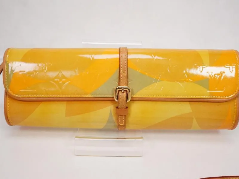 Authentic Pre-owned Louis Vuitton Limited Vernis Pochette Fleur Crossbody Clutch 2-way M91117 220077