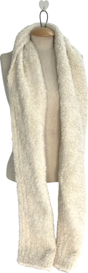 Ba&sh Beige Thick Teddy Scarf One Size