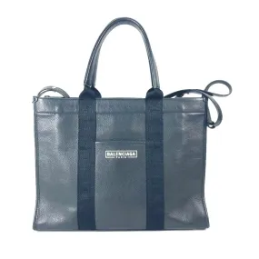 BALENCIAGA Tote Bag 671400 leather black logo hardware unisex(Unisex) Used Authentic