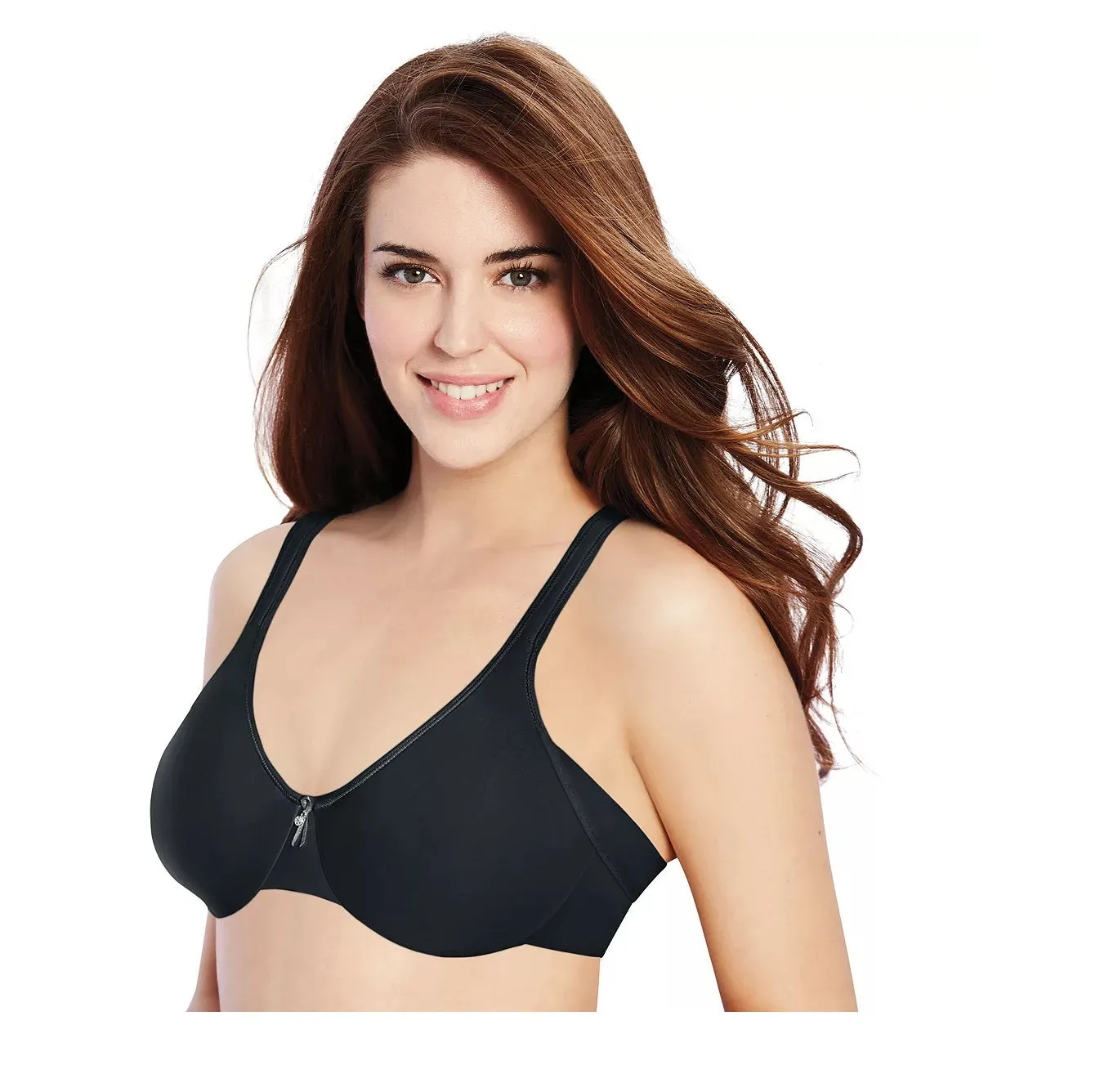 Bali Women's Smooth U Full-Figure Underwire Minimizer Bra, Black 38 C