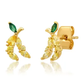 Banana CZ Studs