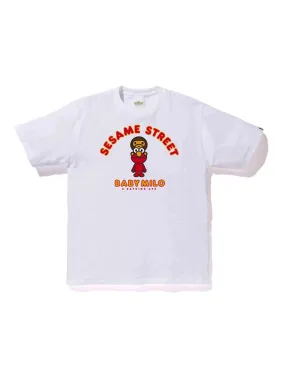 BAPE x Sesame Street Milo & Elmo Tee White XXL