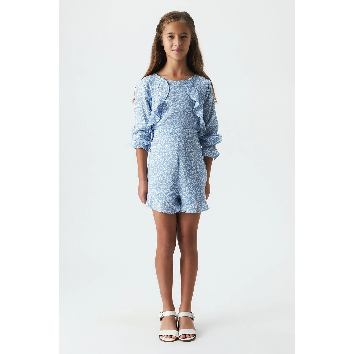 Bardot Junior - Lila Playsuit - Blue Ditsy