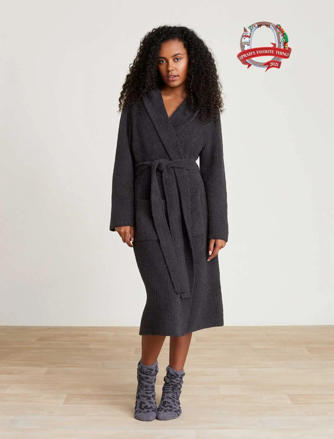 Barefoot Dreams Ribbed Hooded Robe