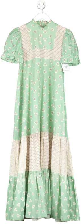 Beulah London Green Dorothy Geo Dress UK 8