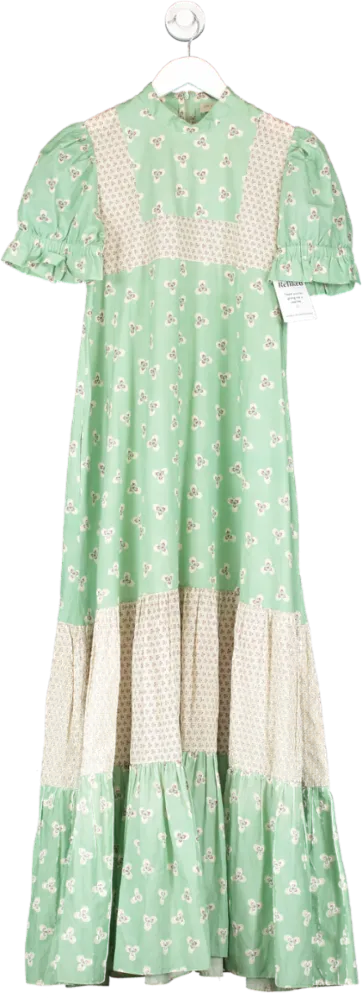 Beulah London Green Dorothy Geo Dress UK 8