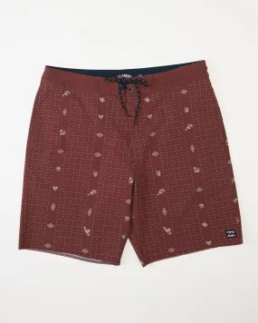 Billabong Mens Sundays Lo Tide Boardshorts 19" - Rust