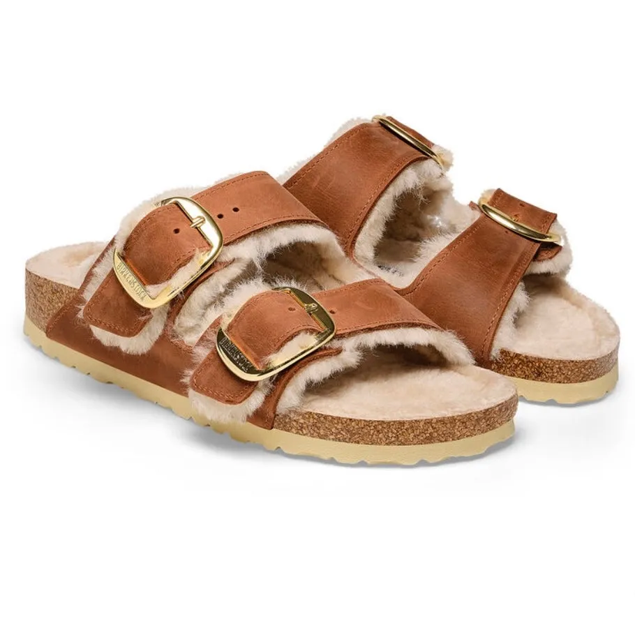 Birkenstock Arizona Big Buckle Shearling Cognac 1025432