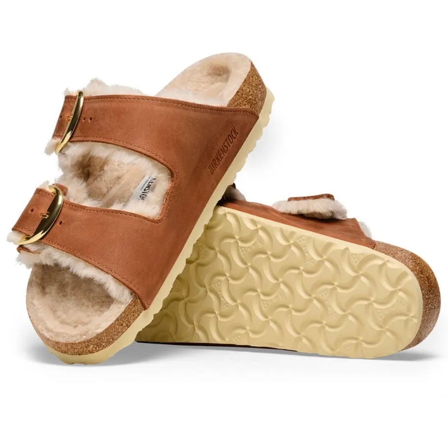 Birkenstock Arizona Big Buckle Shearling Cognac 1025432