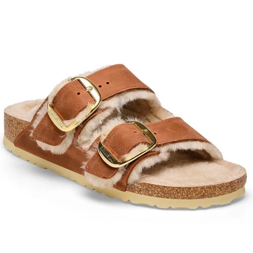 Birkenstock Arizona Big Buckle Shearling Cognac 1025432