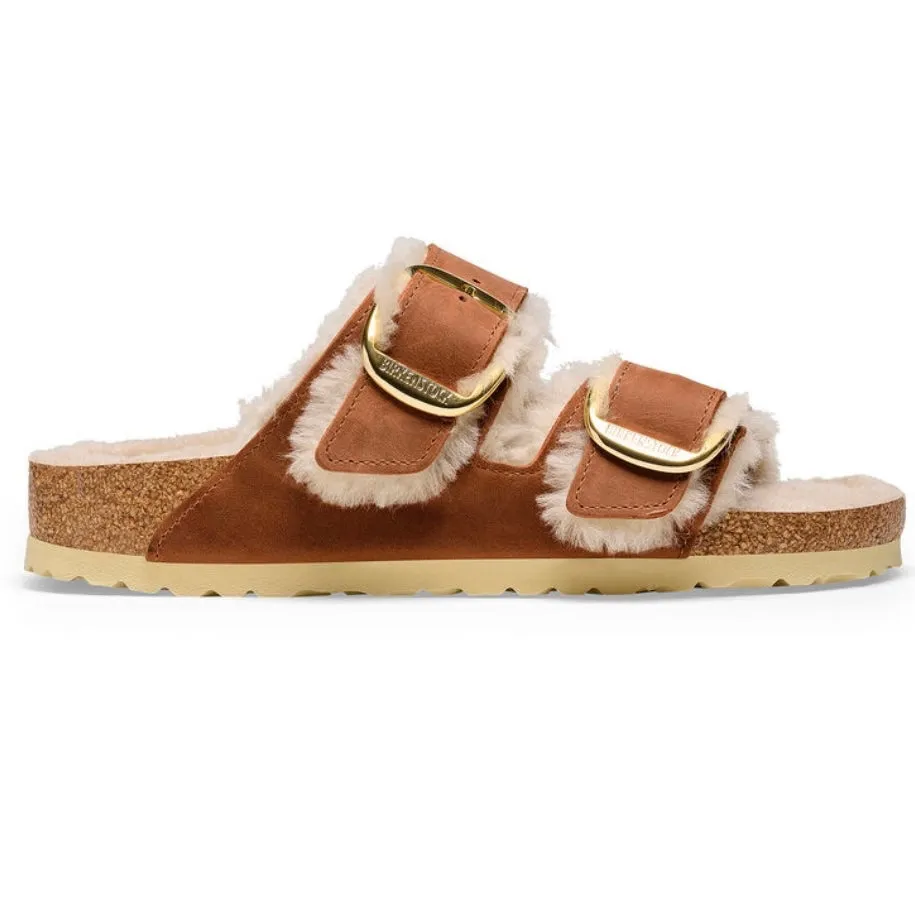 Birkenstock Arizona Big Buckle Shearling Cognac 1025432