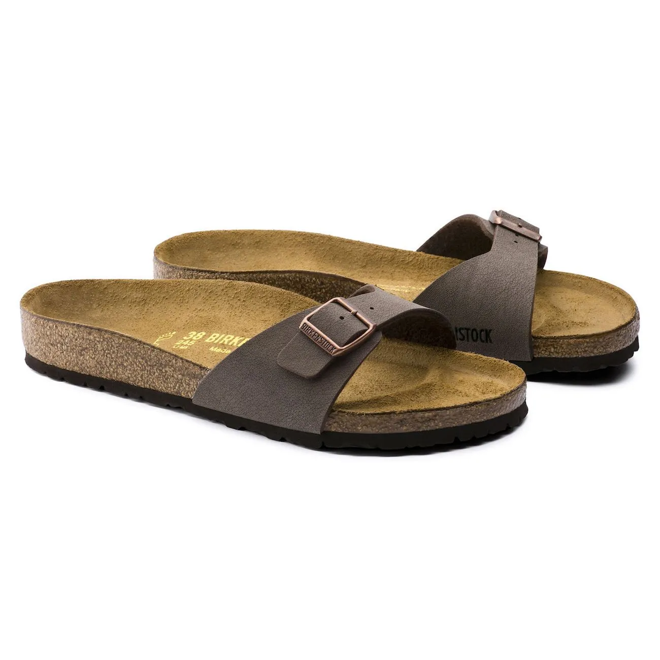 Birkenstock Classic, Madrid, Narrow Fit, Birko-Flor Nubuck,  Mocca