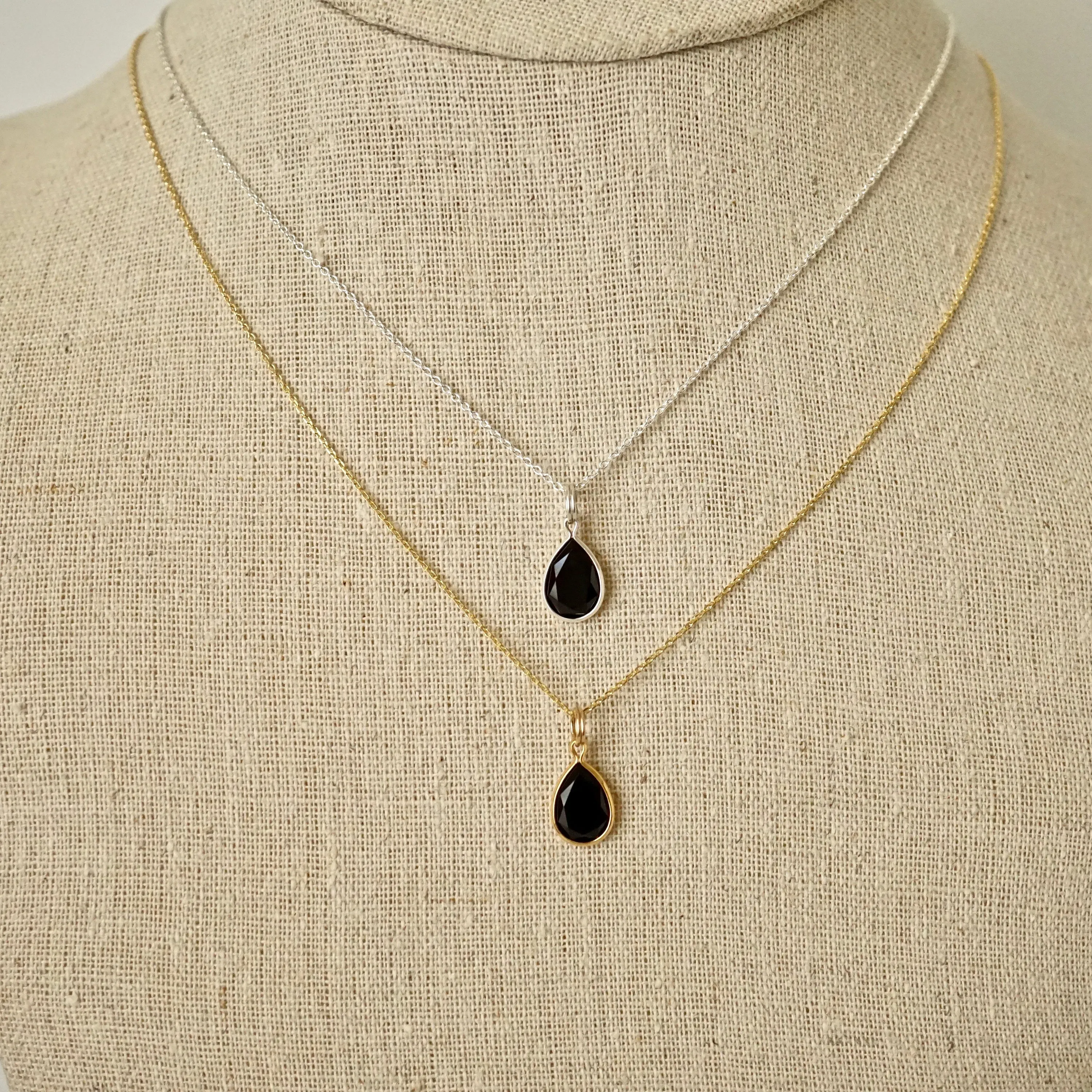 Black Onyx Stone Necklace - Women's Onyx Necklace