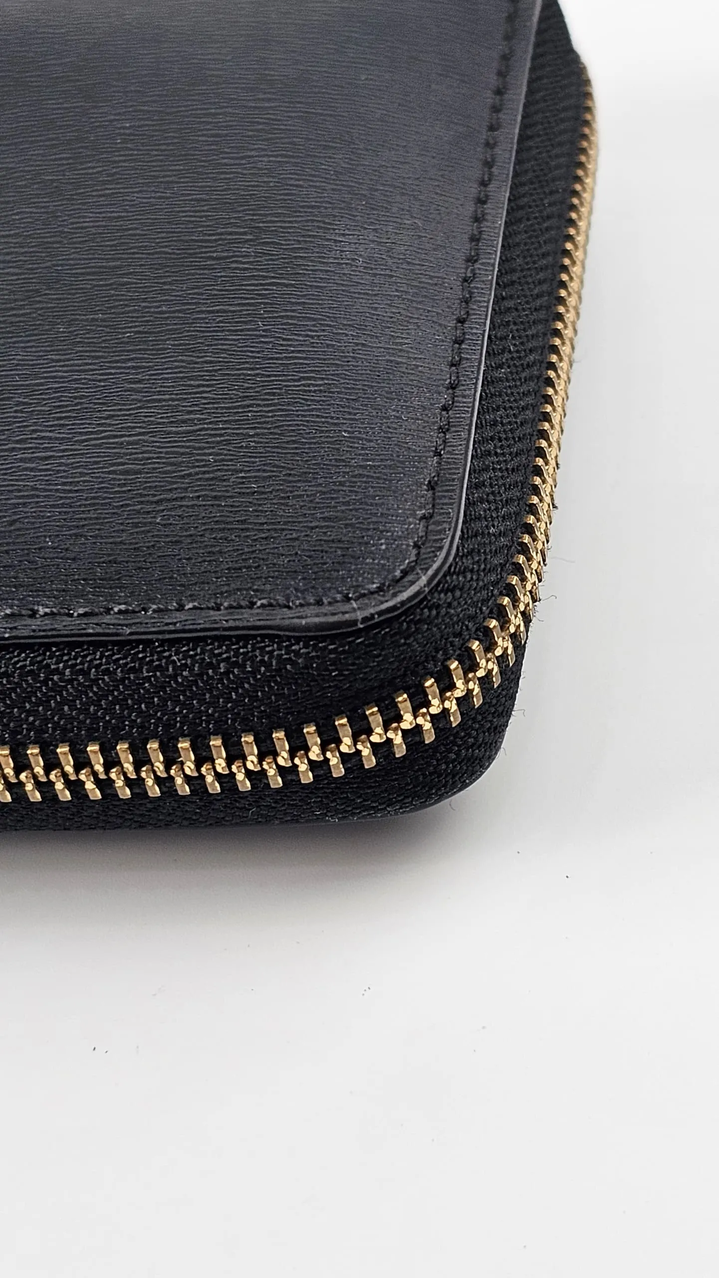 Black Parker Zip Continental Wallet