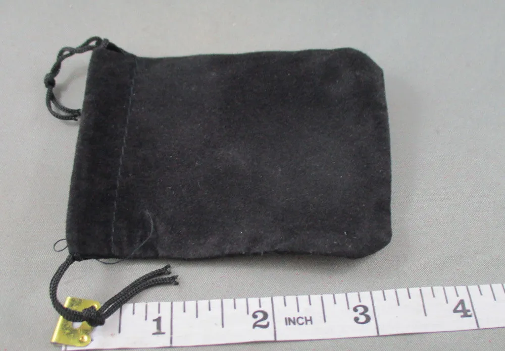 Black Velvet Bags 7x9cm 5pcs (4046)