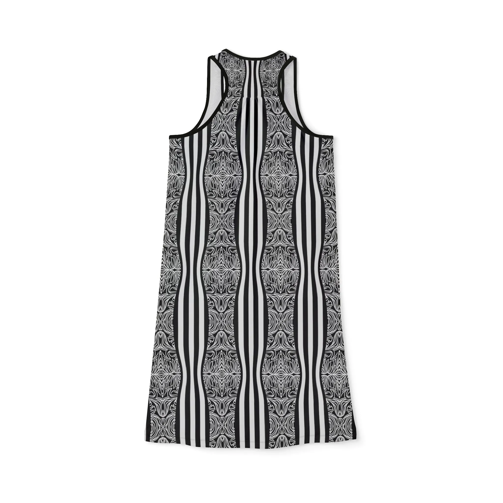 Black Wave Women's Racerback Dress (AOP)