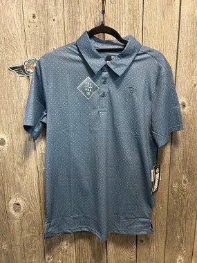 Blue Printed Polo